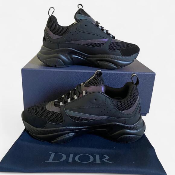 Dior B22 Reflective Black - size 7 M / 8.5 W US / 40 EU - Picture 2 of 8